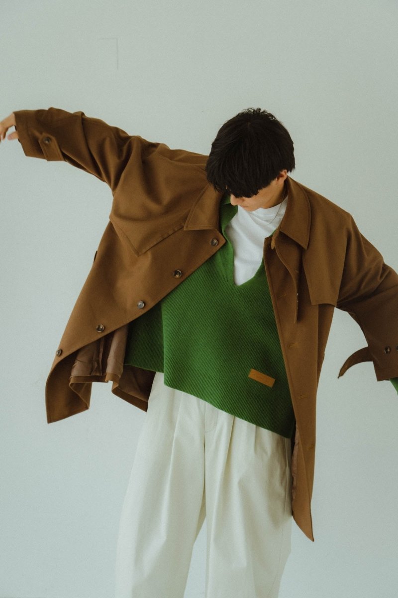 3way dolman trench coat/khakibrown - KNUTH MARF