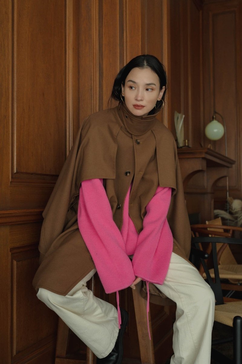 3way dolman trench coat/khakibrown - KNUTH MARF