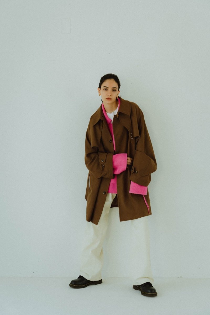 3way dolman trench coat/khakibrown - KNUTH MARF