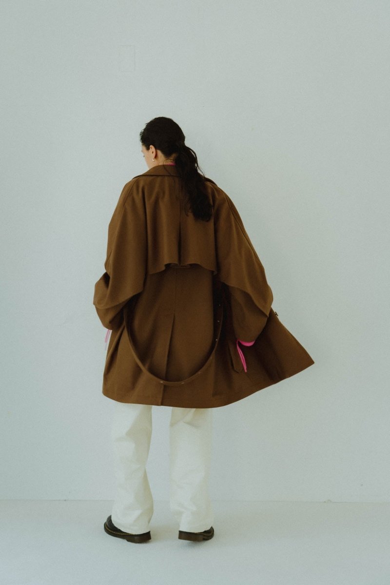 3way dolman trench coat/khakibrown - KNUTH MARF