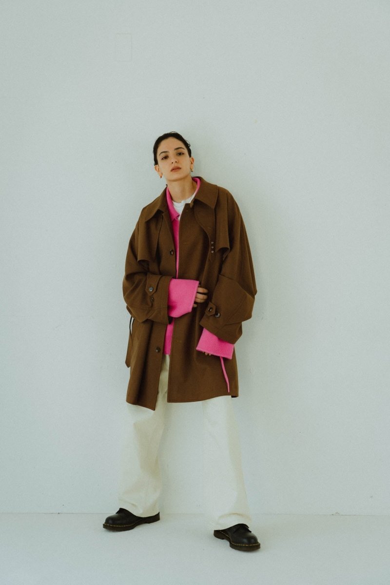 3way dolman trench coat/khakibrown - KNUTH MARF