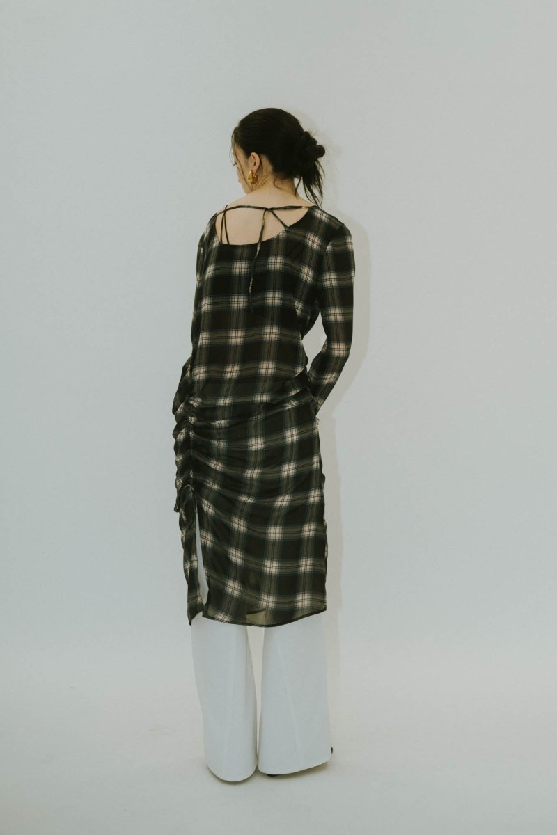 asymmetry sheer long one piece/4color - KNUTH MARF