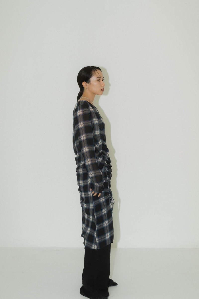asymmetry sheer long one piece/4color - KNUTH MARF