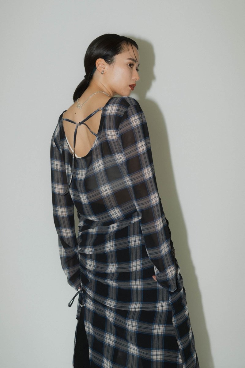 asymmetry sheer long one piece/4color - KNUTH MARF