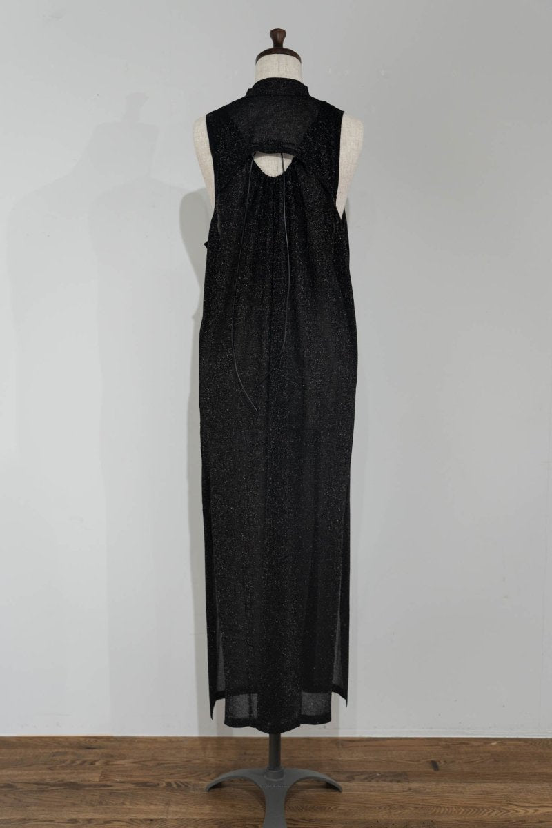back open lamé one piece/green - KNUTH MARF