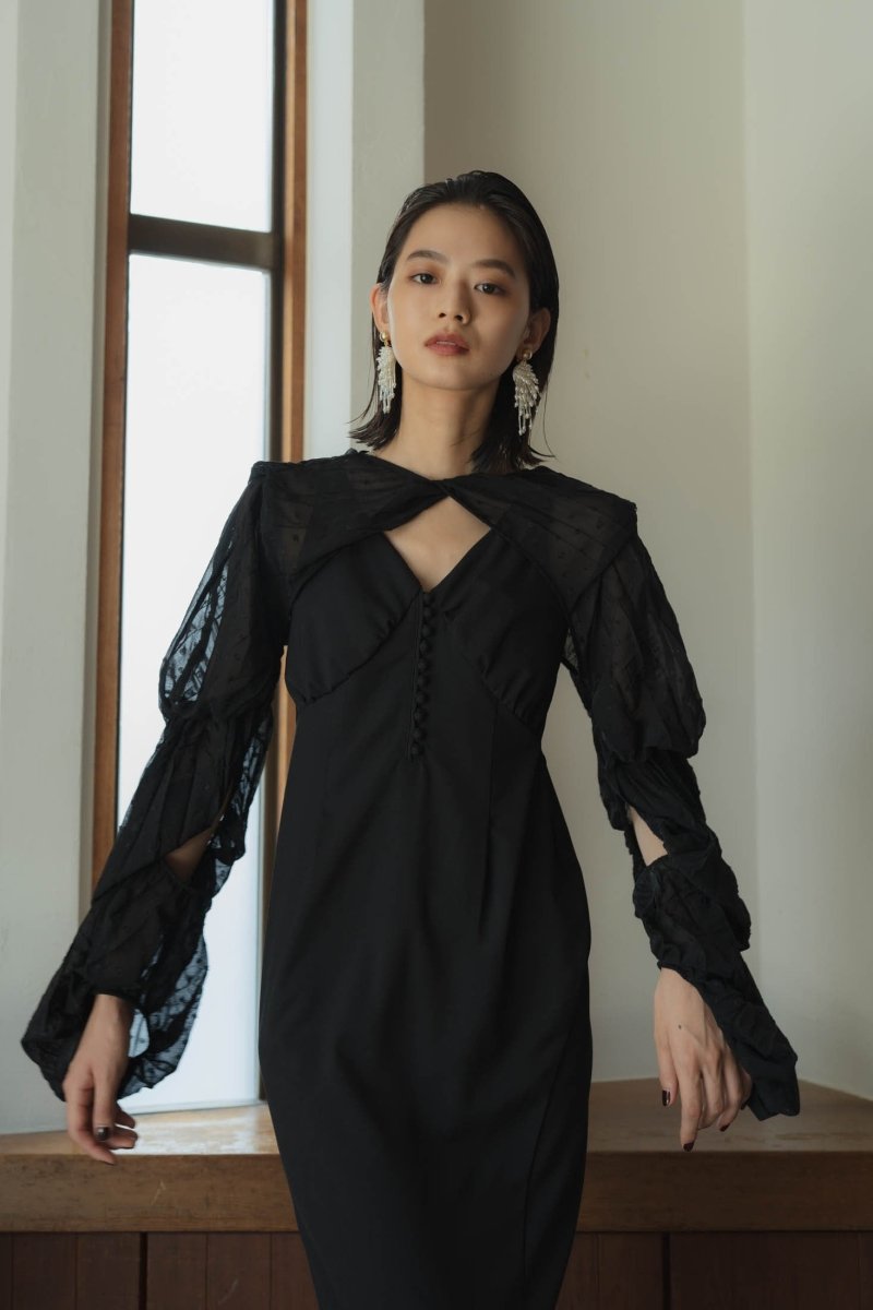 balloon bolero one piece/blackblack | KNUTH MARF