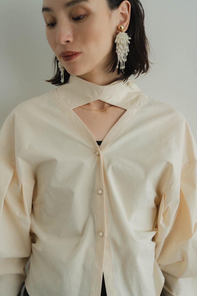 beads earring/black - KNUTH MARF