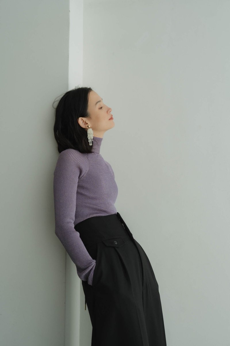 beads earring/black - KNUTH MARF