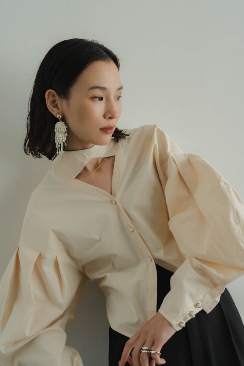 beads earring/black - KNUTH MARF
