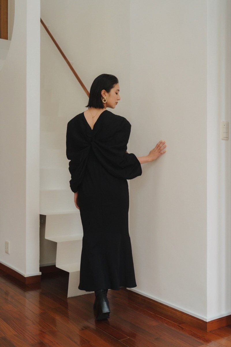 bolero mermaid one-piece/blackblack,blackwhite - KNUTH MARF