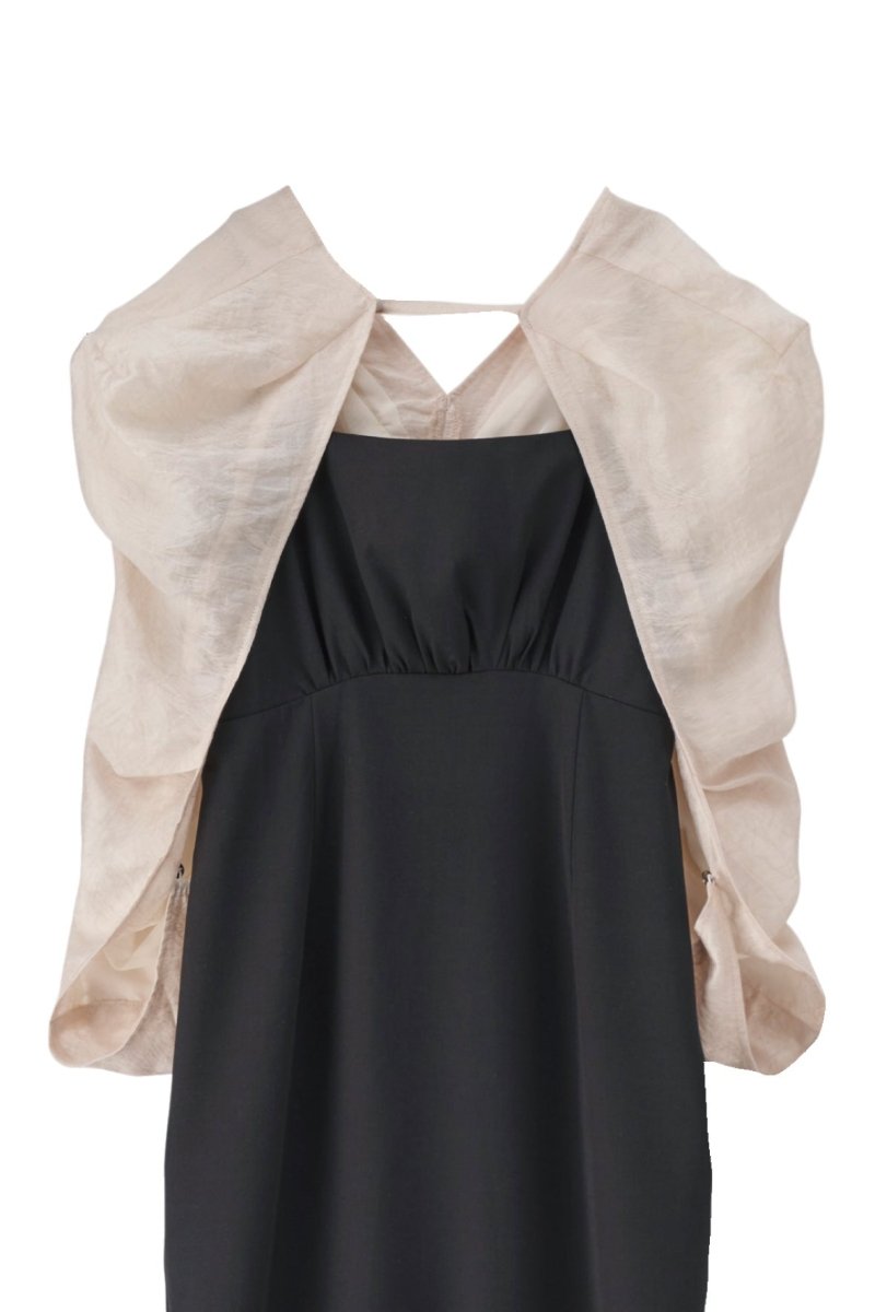 bolero mermaid one-piece/blackblack,blackwhite - KNUTH MARF