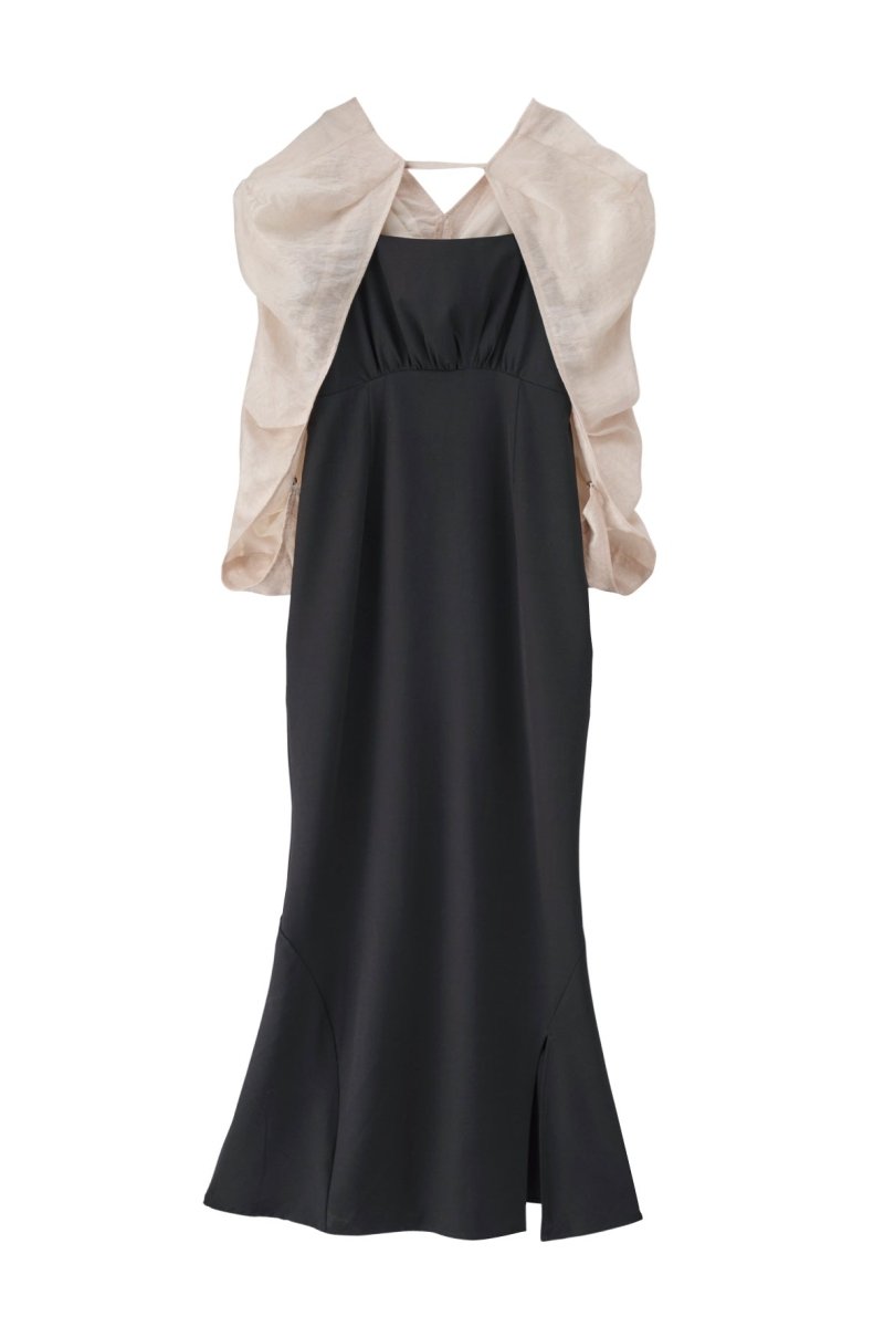 bolero mermaid one-piece/blackblack,blackwhite - KNUTH MARF