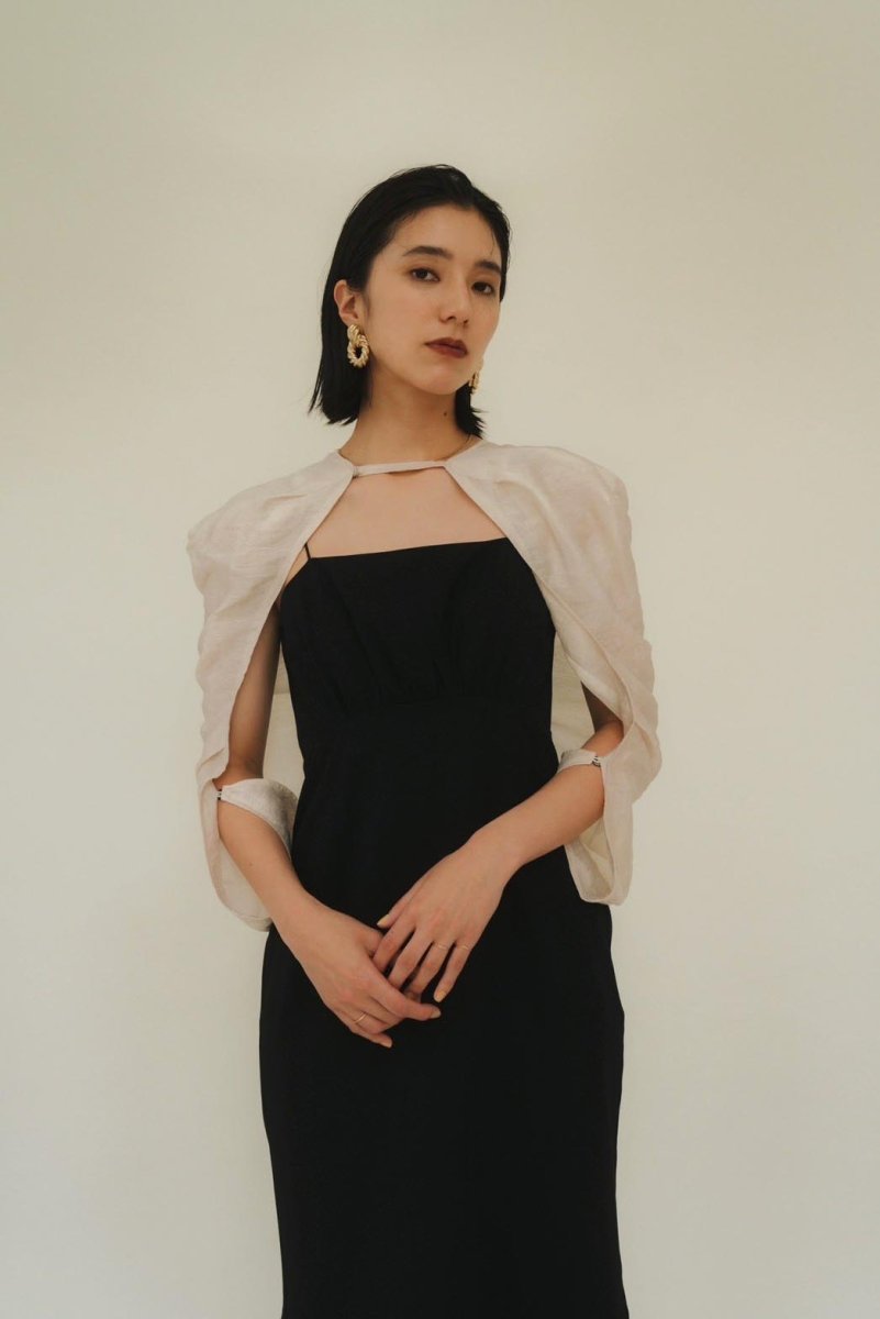 bolero mermaid one-piece/blackblack,blackwhite - KNUTH MARF