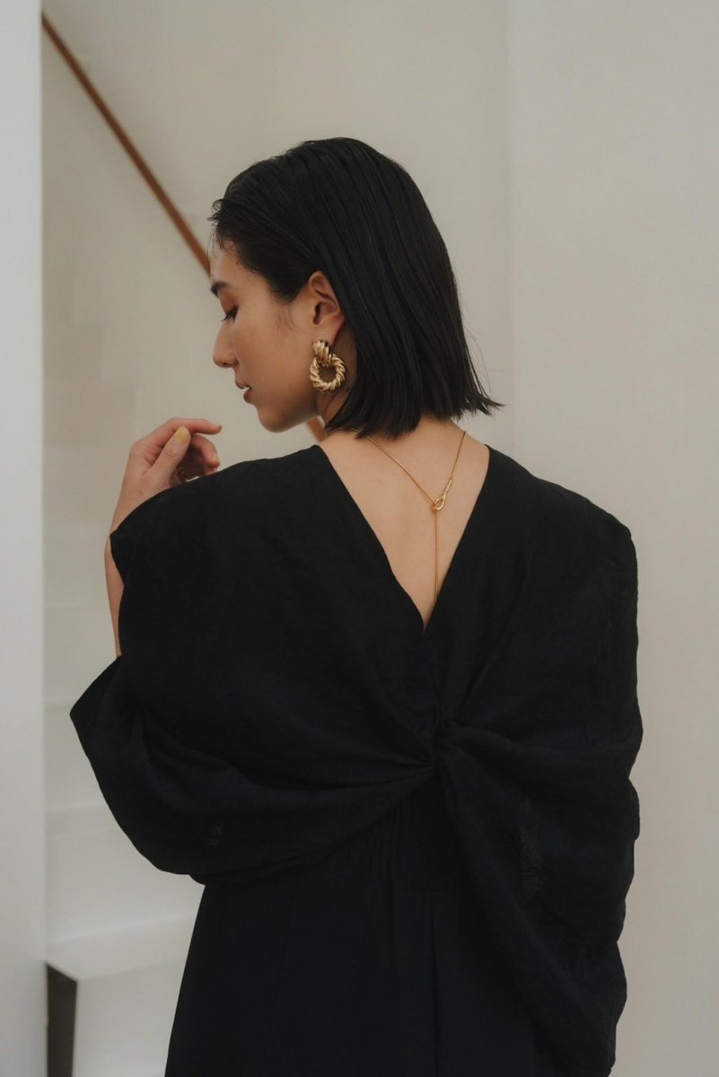 bolero mermaid one-piece/blackblack,blackwhite - KNUTH MARF