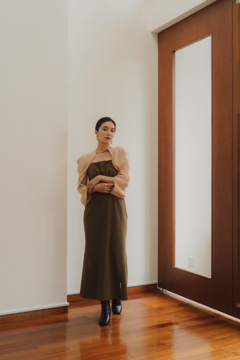 bolero mermaid one-piece/brownbeige - KNUTH MARF