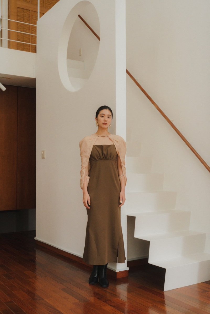 bolero mermaid one-piece/brownbeige - KNUTH MARF