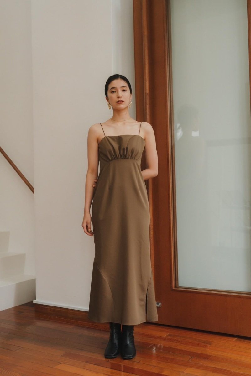 bolero mermaid one-piece/brownbeige - KNUTH MARF