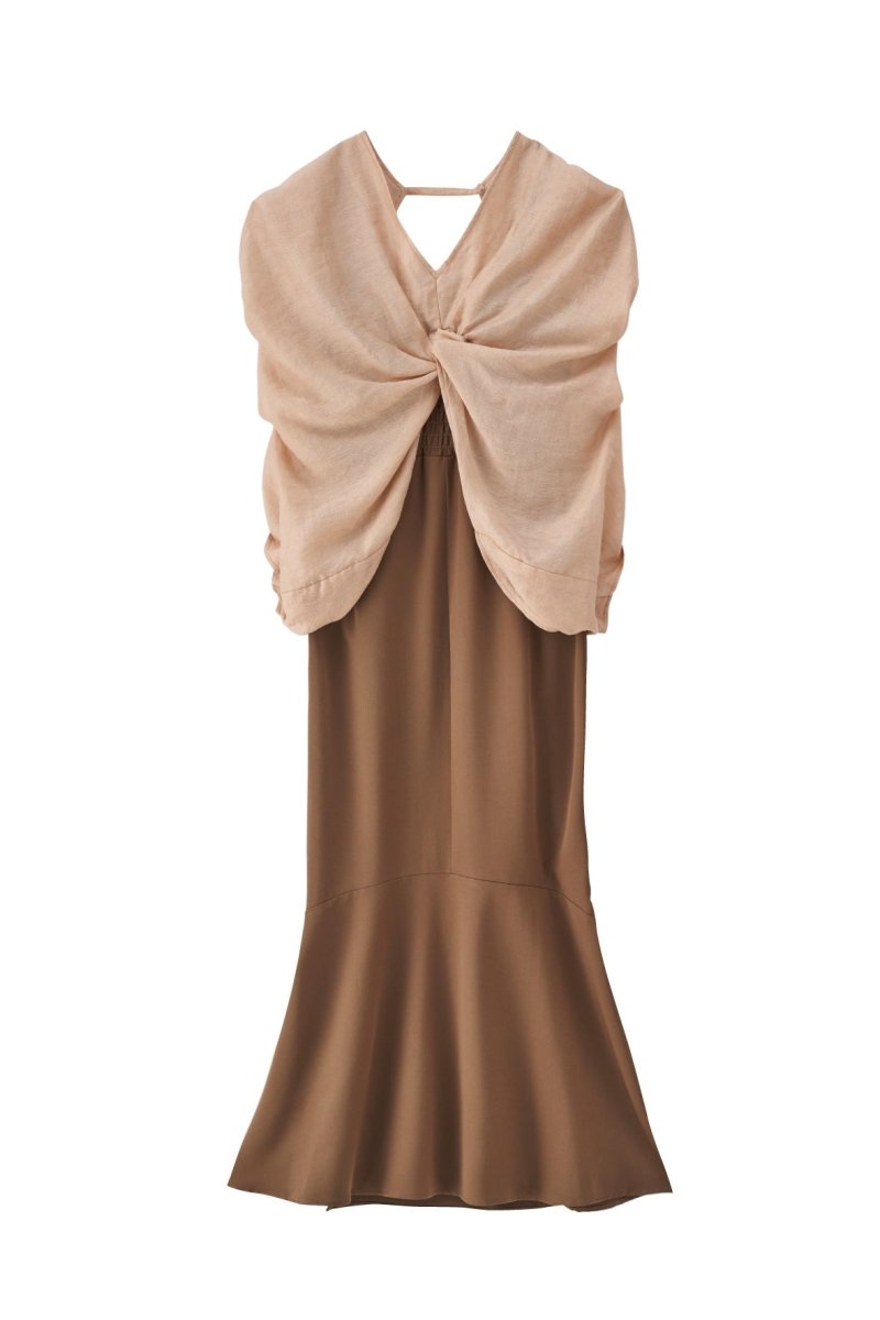 bolero mermaid one-piece/brownbeige - KNUTH MARF