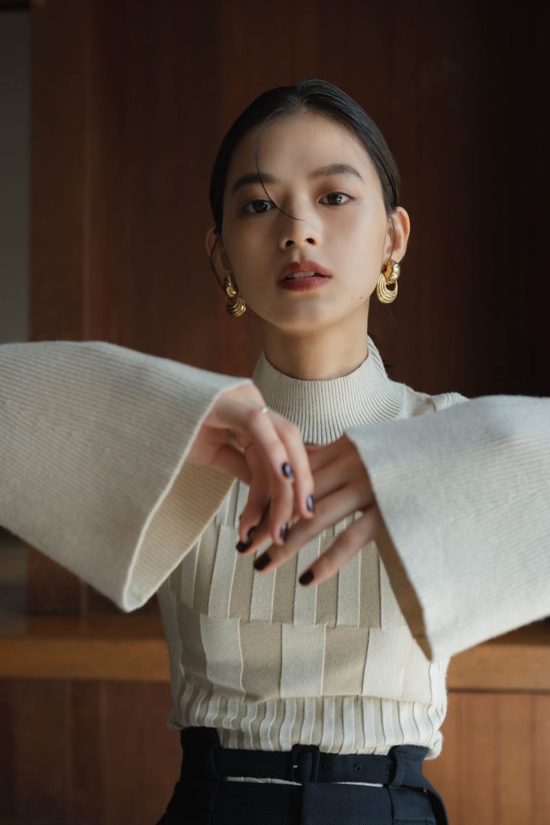 bumpy wide sleeve knit/2color - KNUTH MARF