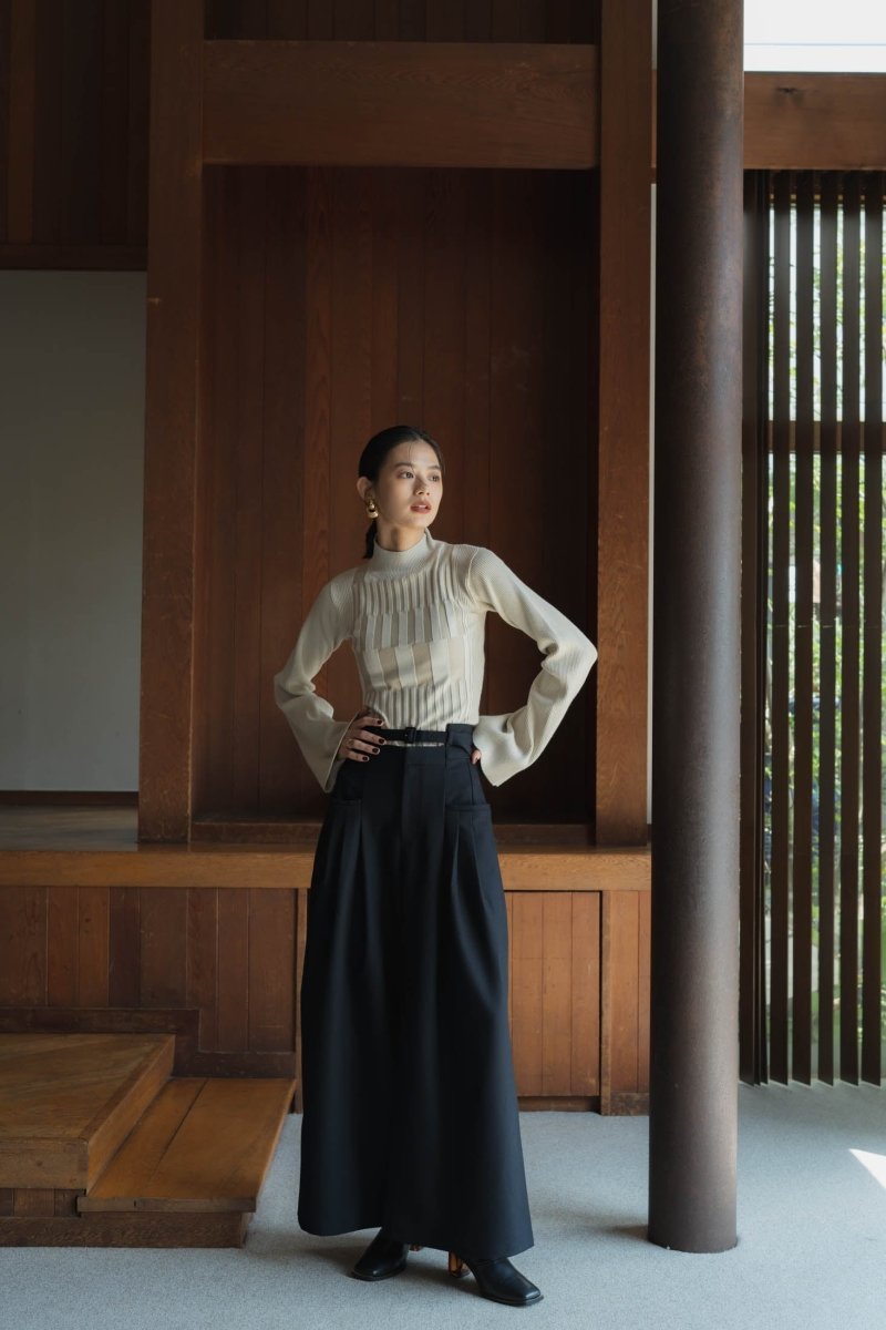 bumpy wide sleeve knit/2color - KNUTH MARF