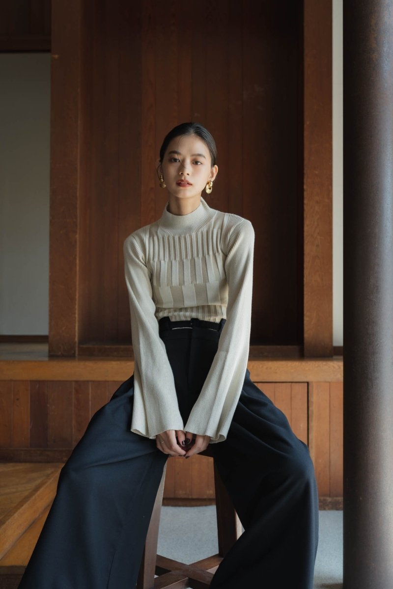 bumpy wide sleeve knit/2color - KNUTH MARF