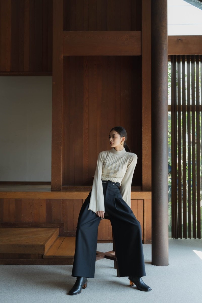 bumpy wide sleeve knit/2color - KNUTH MARF