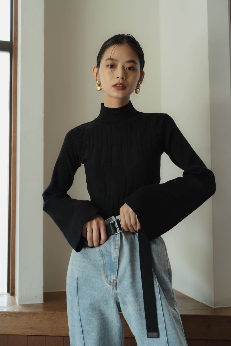 bumpy wide sleeve knit/2color - KNUTH MARF