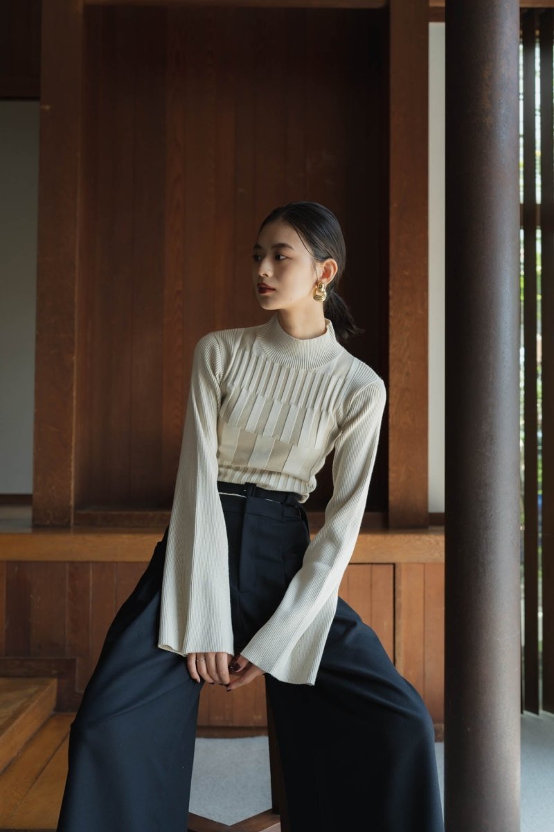 bumpy wide sleeve knit/2color - KNUTH MARF