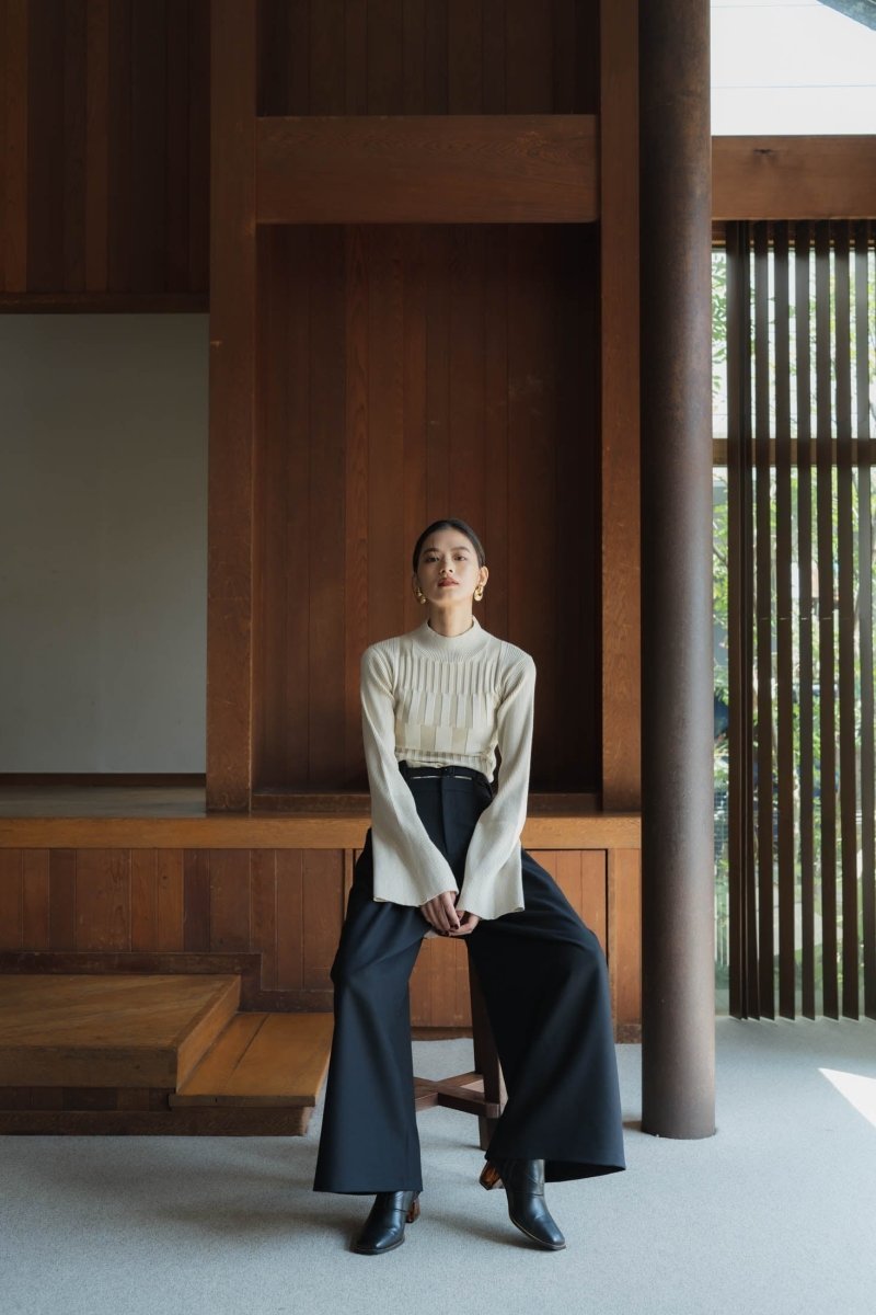 bumpy wide sleeve knit/2color - KNUTH MARF