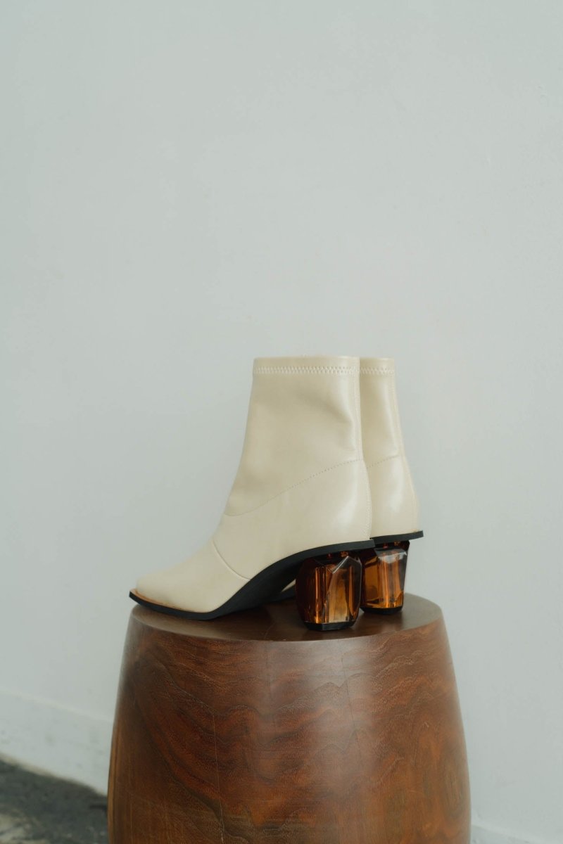 clear heel boots/2color - KNUTH MARF