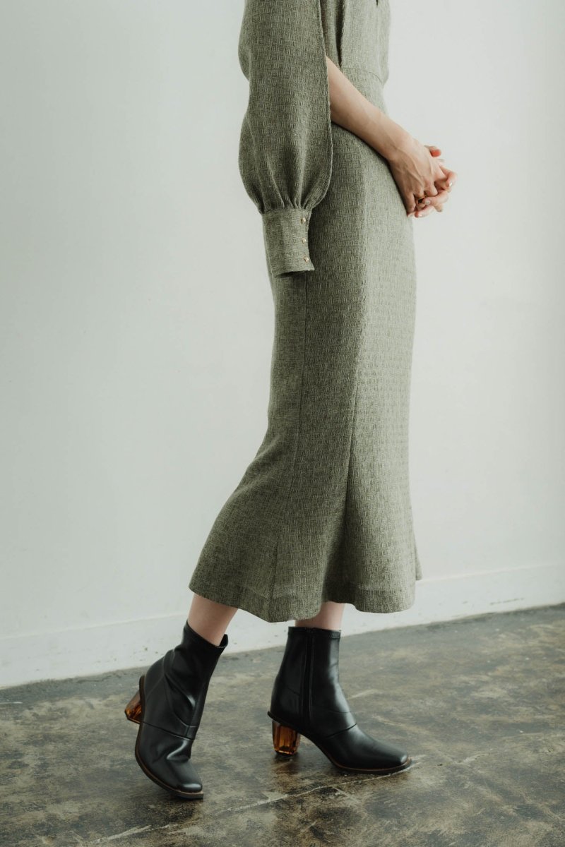 clear heel boots/2color - KNUTH MARF