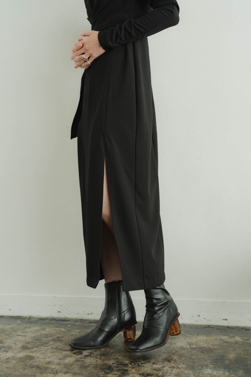 clear heel boots/2color - KNUTH MARF