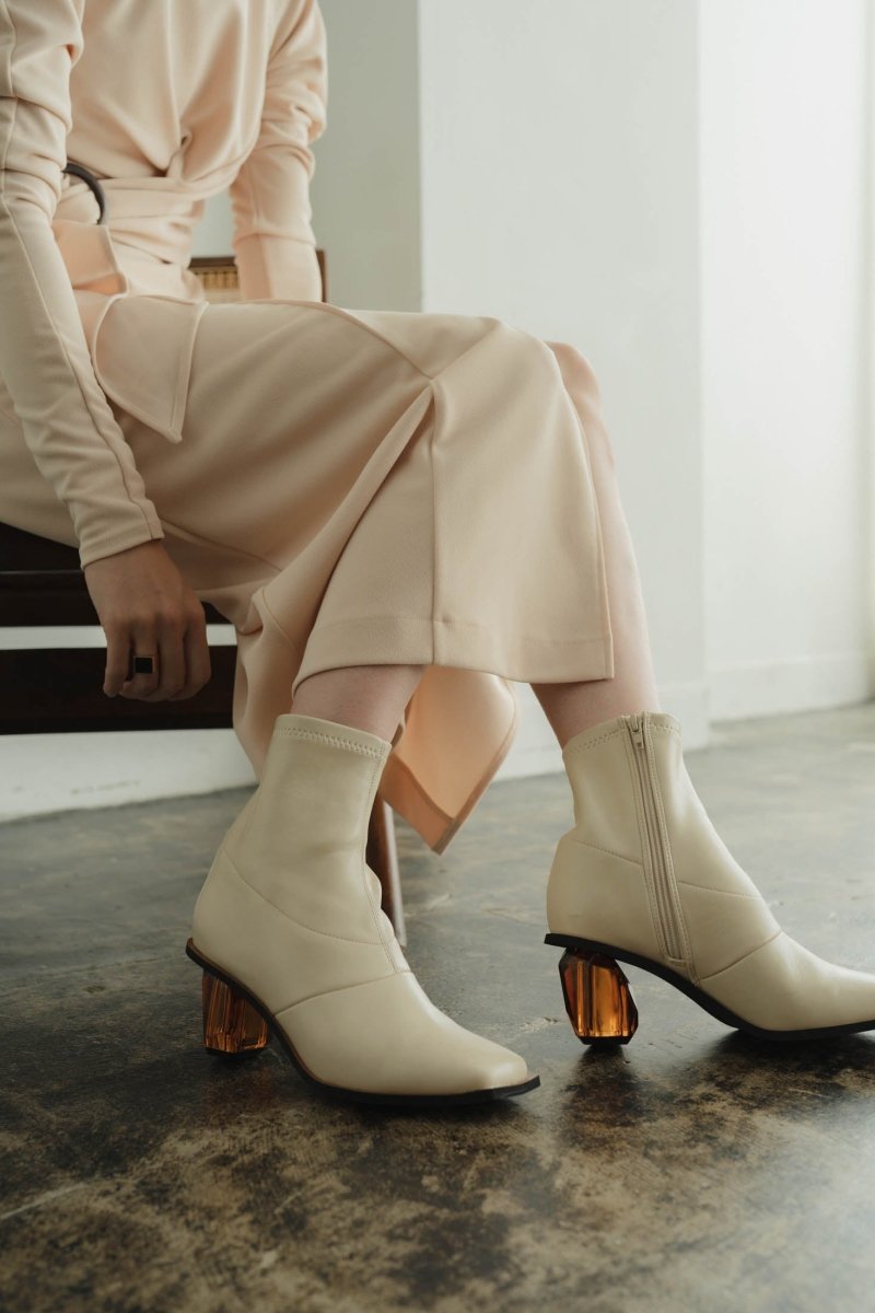 clear heel boots/2color - KNUTH MARF
