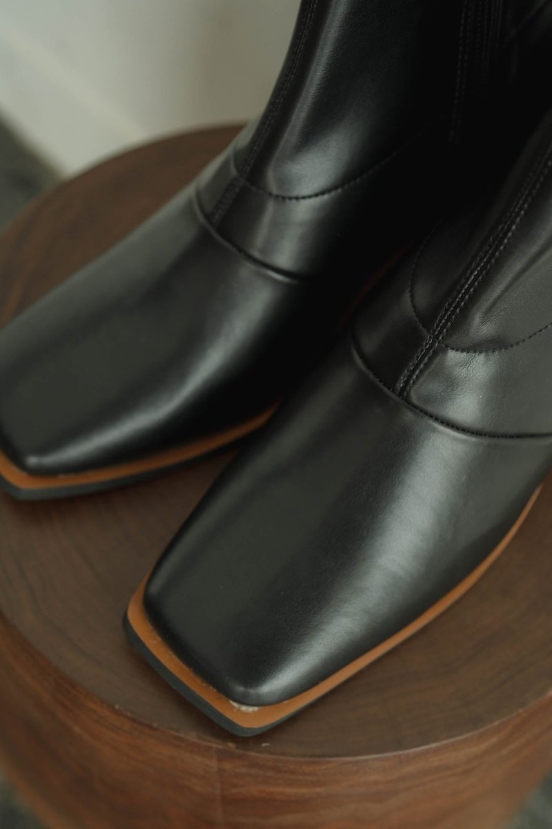 clear heel boots/2color - KNUTH MARF