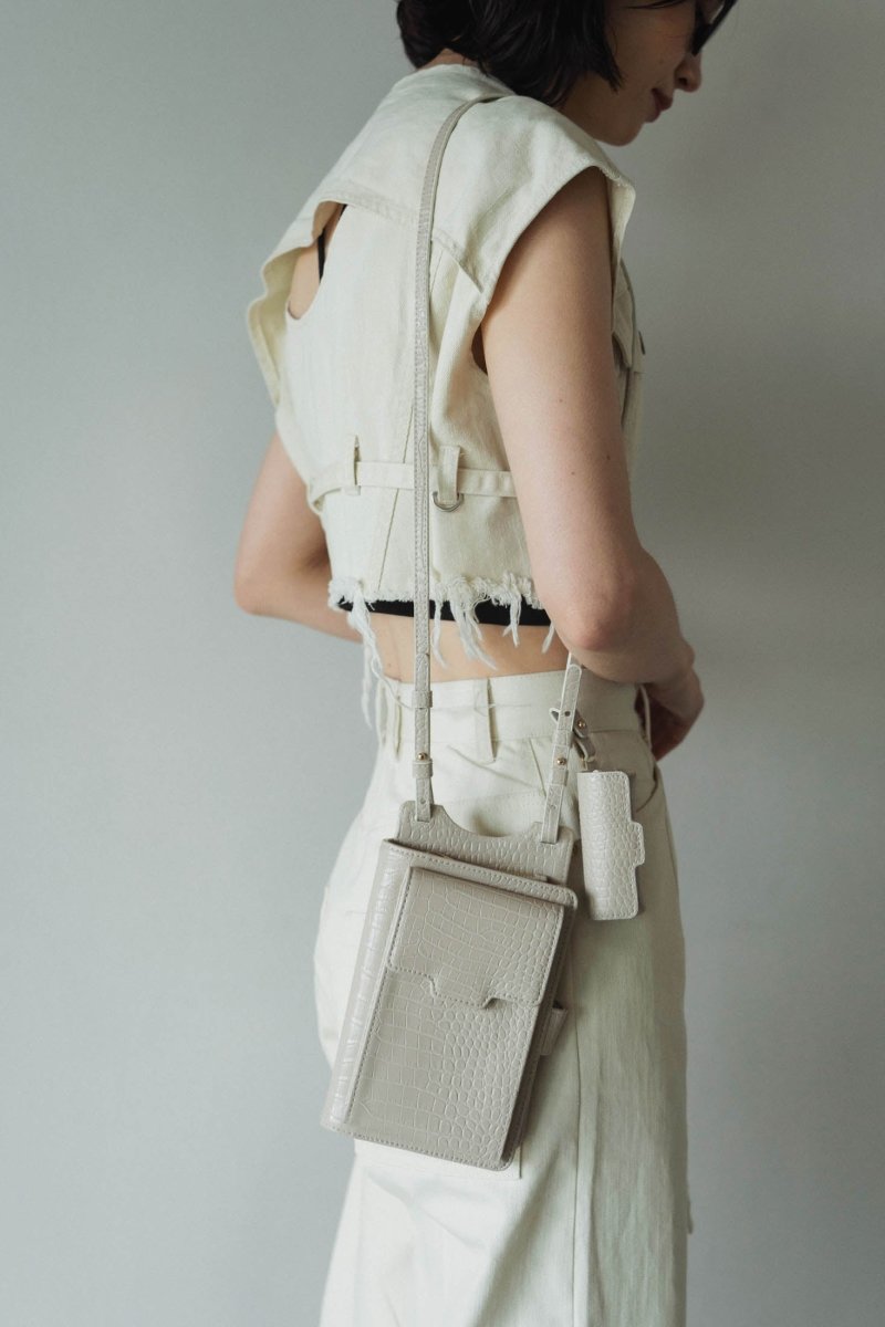 crocodile mulch pochette/bluegreen - KNUTH MARF