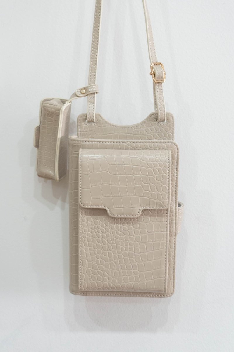 crocodile mulch pochette/bluegreen - KNUTH MARF