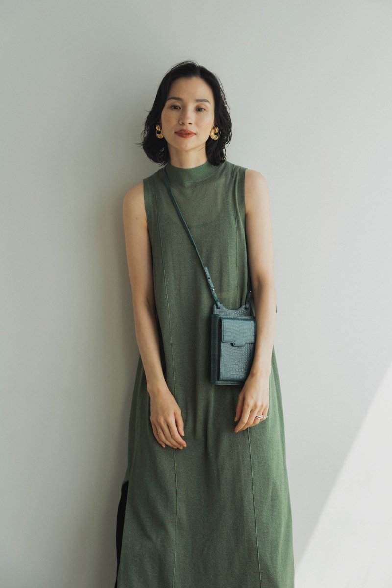 crocodile mulch pochette/bluegreen - KNUTH MARF