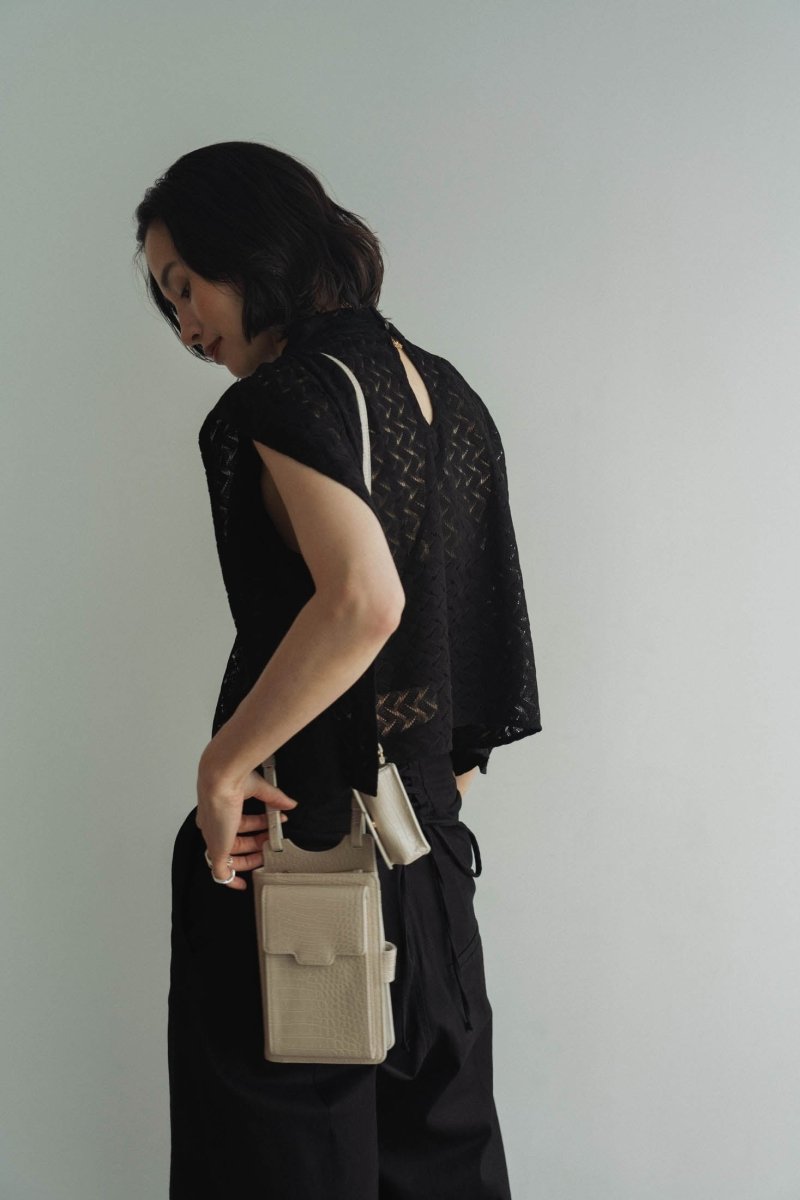 crocodile mulch pochette/bluegreen - KNUTH MARF