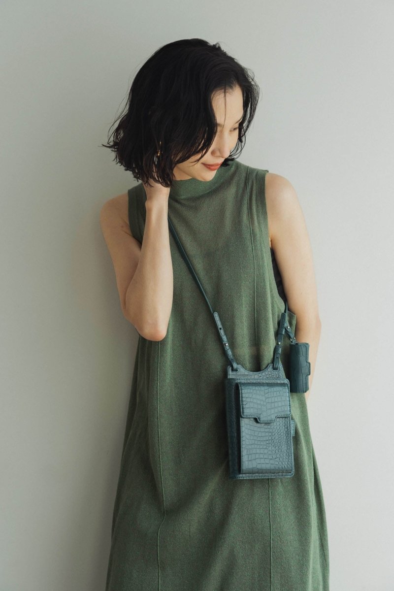 crocodile mulch pochette/bluegreen - KNUTH MARF