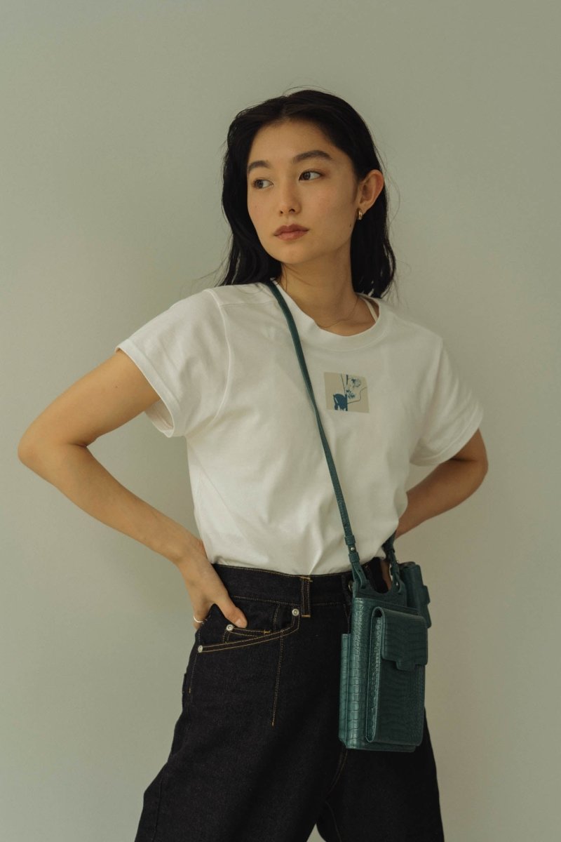 crocodile mulch pochette/bluegreen - KNUTH MARF