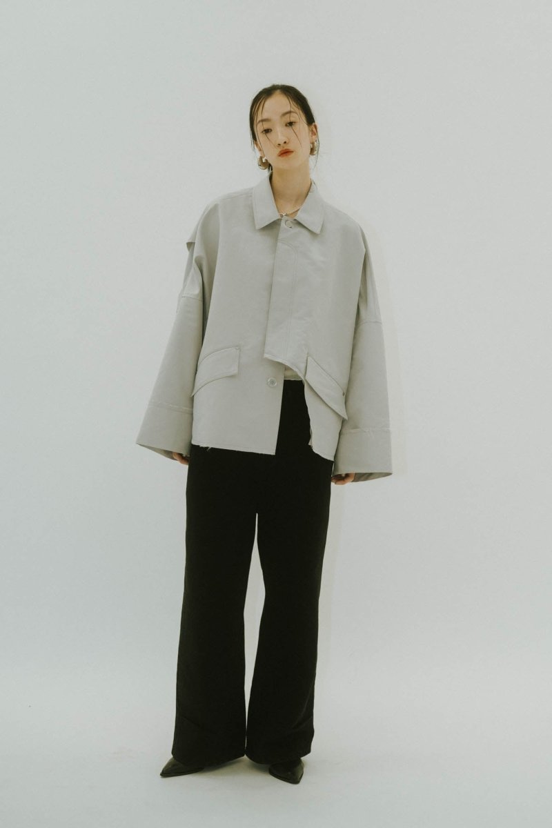 cutting edge shirt jacket(unisex)/iceblue - KNUTH MARF