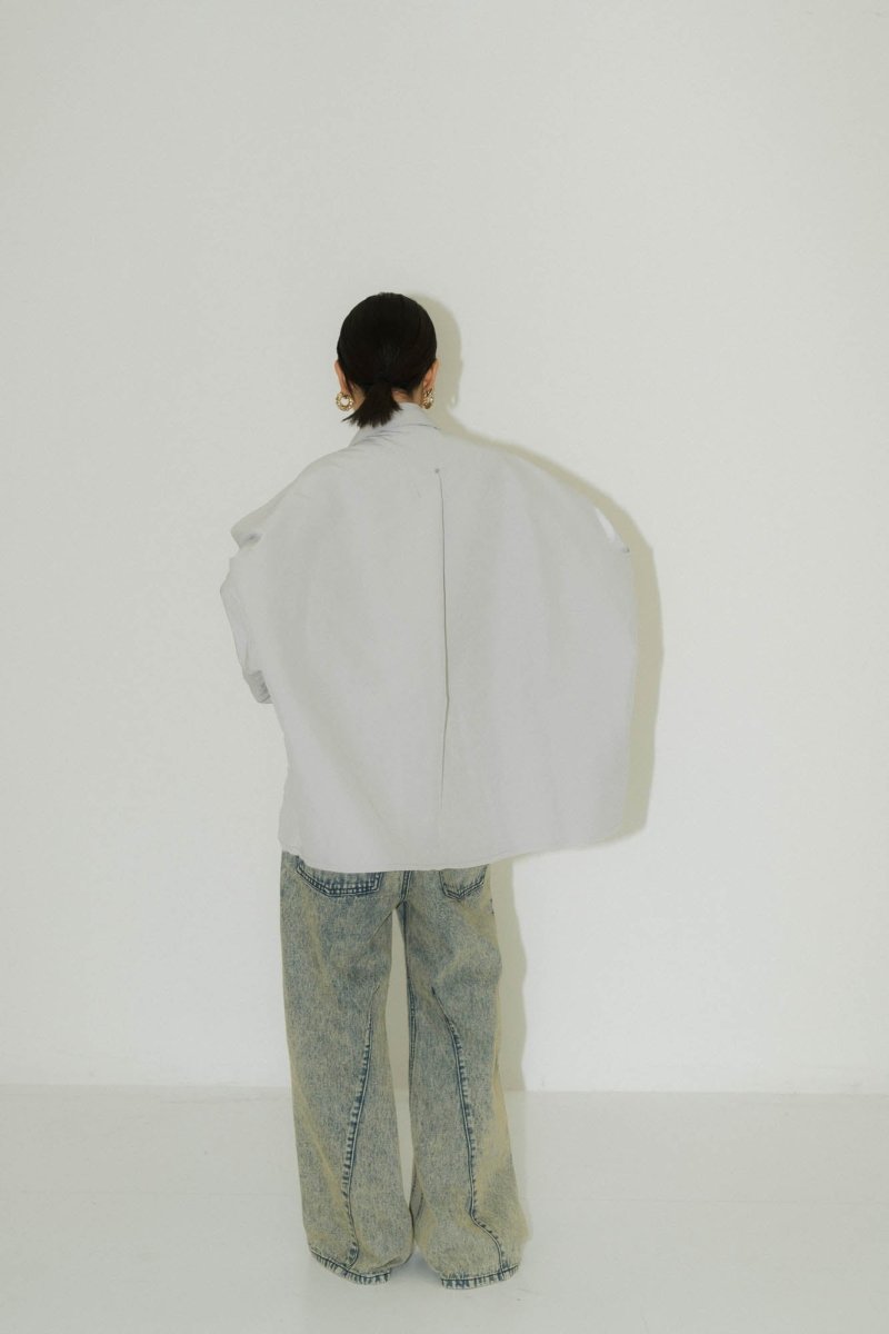 cutting edge shirt jacket(unisex)/iceblue - KNUTH MARF