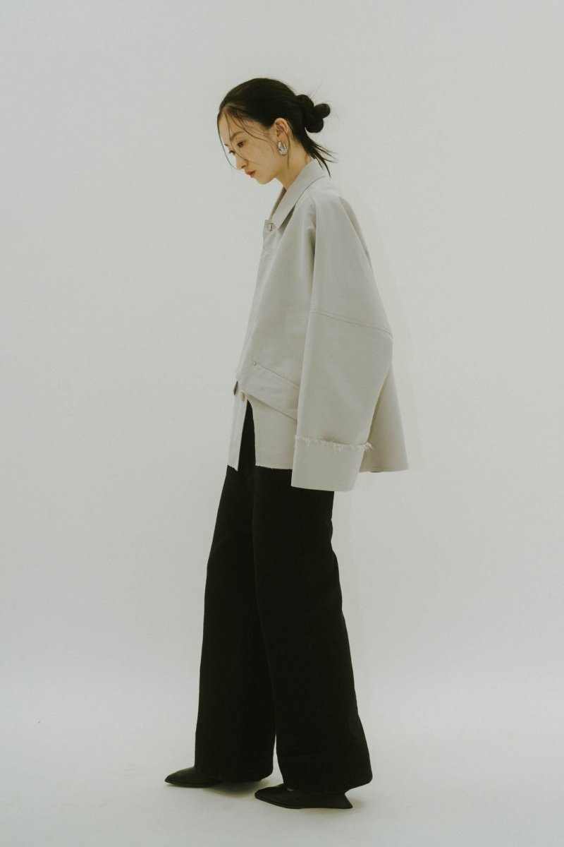 cutting edge shirt jacket(unisex)/iceblue - KNUTH MARF