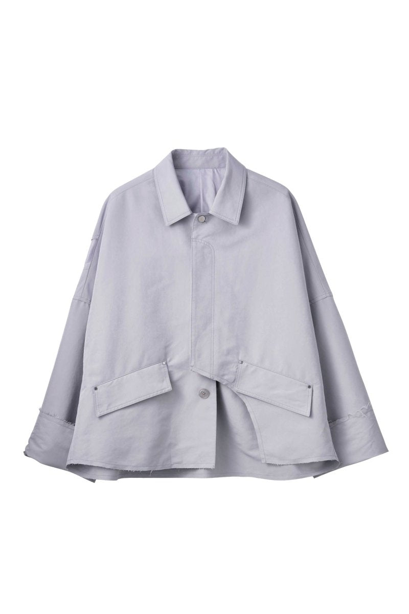 cutting edge shirt jacket(unisex)/iceblue - KNUTH MARF