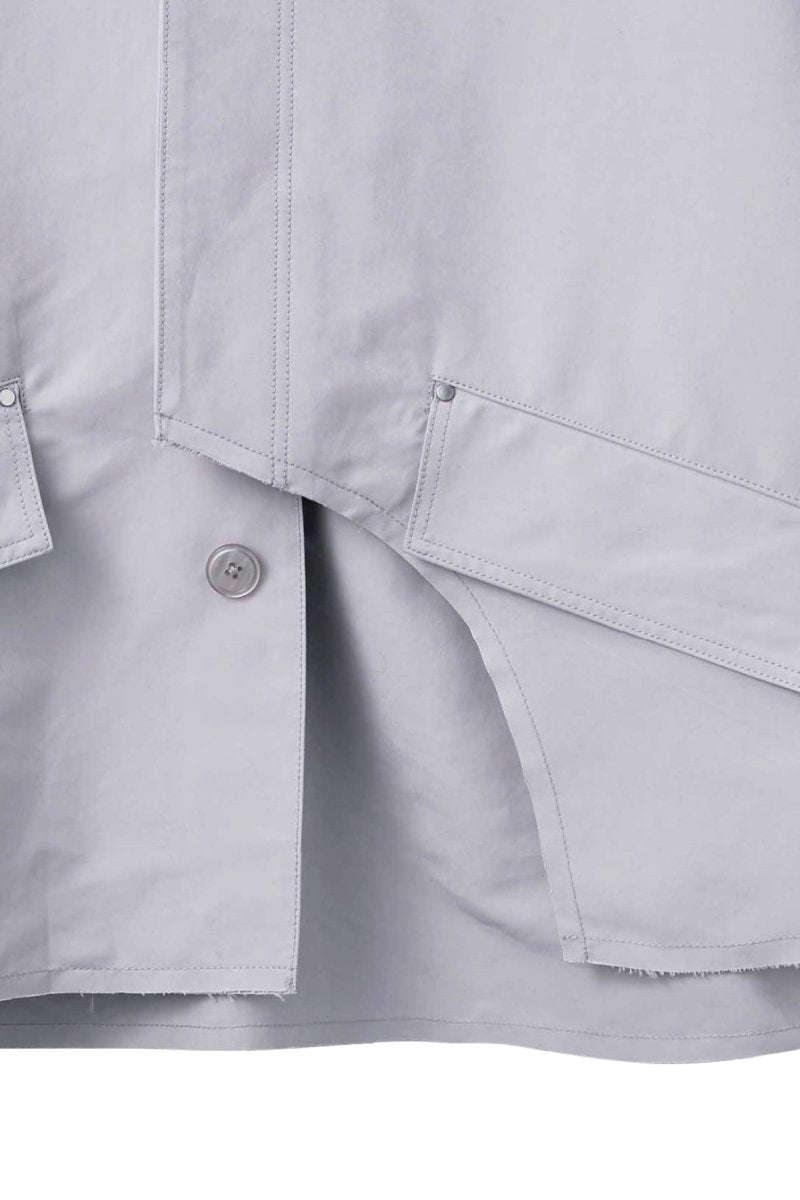 cutting edge shirt jacket(unisex)/iceblue - KNUTH MARF