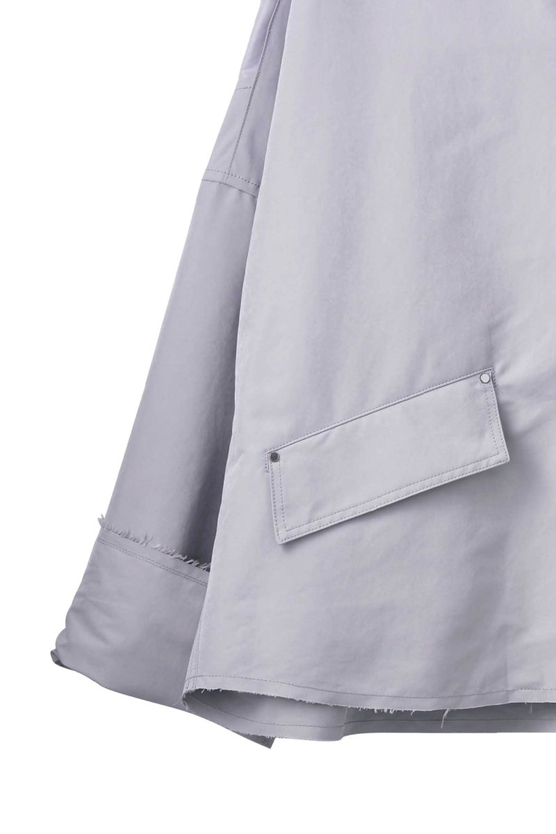 cutting edge shirt jacket(unisex)/iceblue - KNUTH MARF