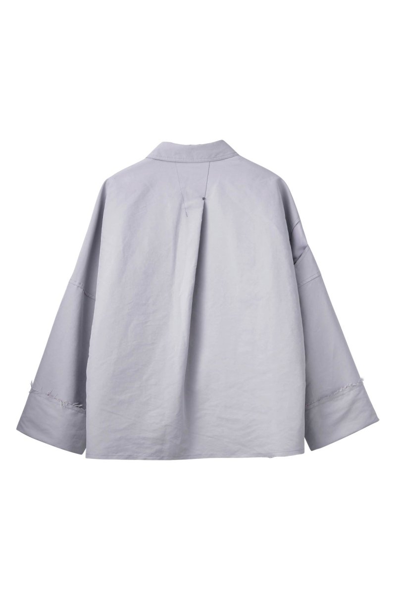 cutting edge shirt jacket(unisex)/navy - KNUTH MARF