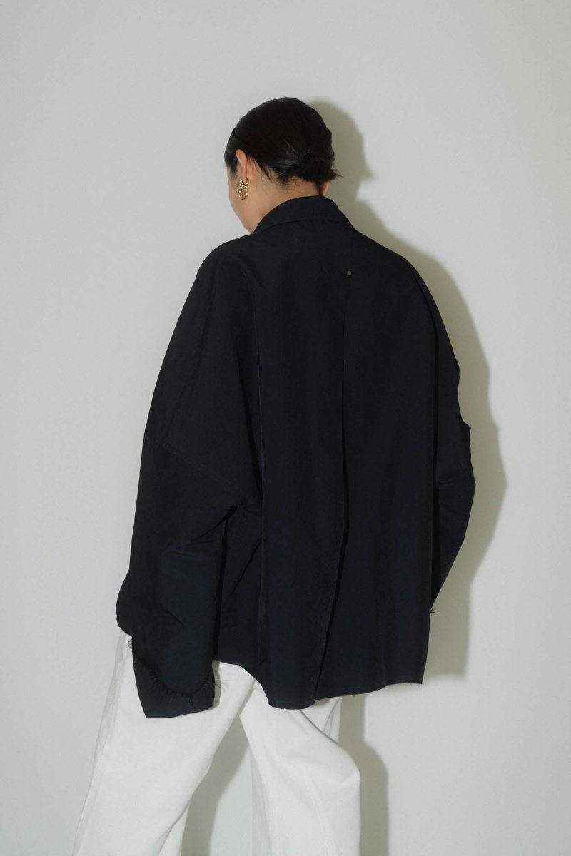cutting edge shirt jacket(unisex)/navy - KNUTH MARF