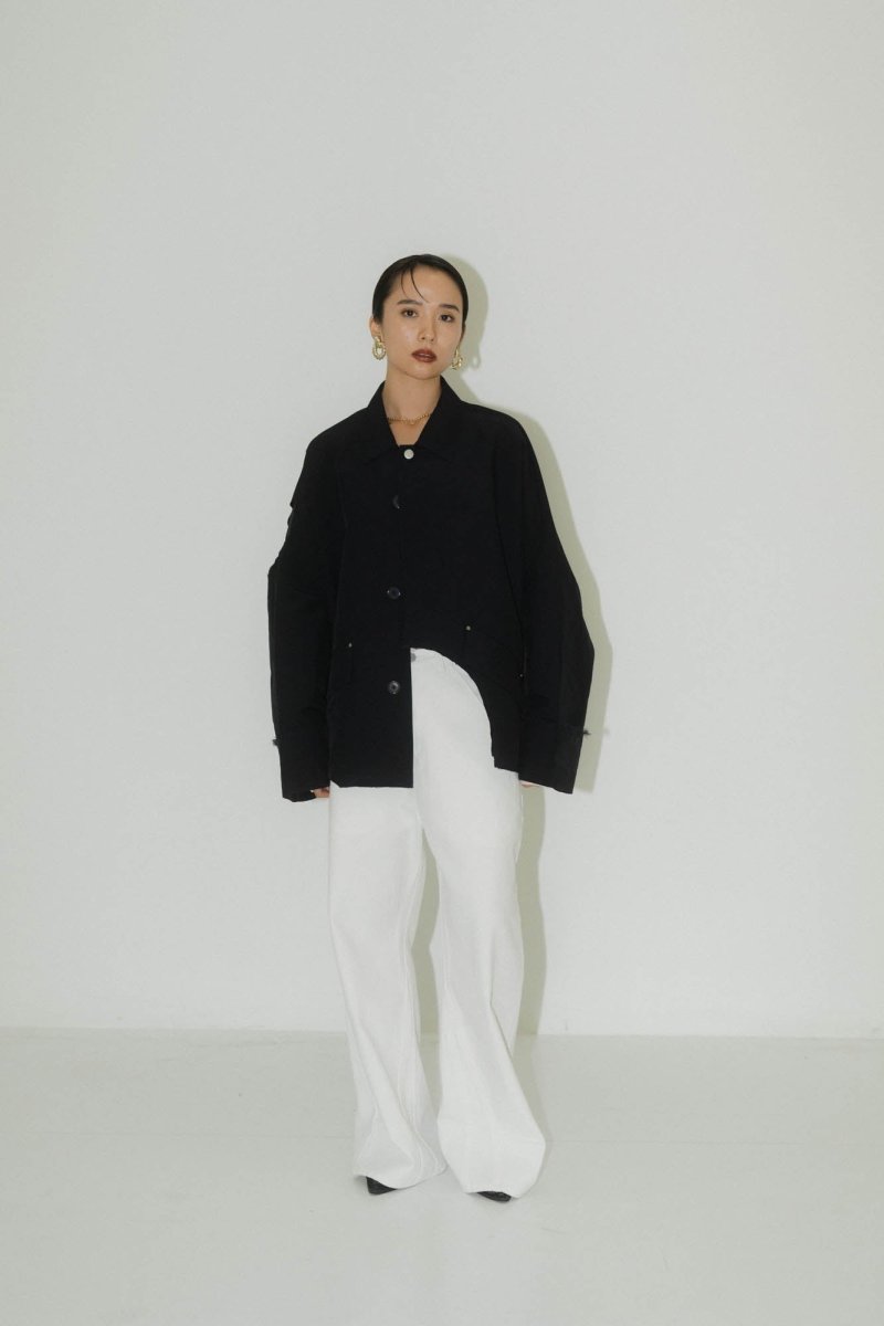 cutting edge shirt jacket(unisex)/navy - KNUTH MARF