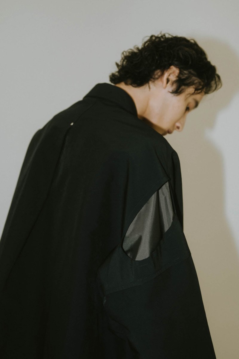 cutting edge shirt jacket(unisex)/navy - KNUTH MARF